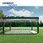 Motorised outdoor gazebo modern aluminium louvre roof bioclimatic pergola for sunshade
