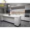 modular kitchen furniture set lacquer white kitchen cupboards modern kitchen cabinets with clean handle-less look