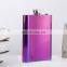 Luxury Gold Logo 8oz Bottle Stylish Stainless Steel Shot Glass Whiskey Sublimation Box Gift Hip Flask Set