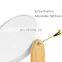 Household Bathroom Bamboo 2 Sided Makeup Mirror Cosmetic Standing Mirror
