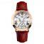 Skmei 1083 Rose Gold Case Ladies Quartz Watches Chrono 30M Waterproof Fashion Leather Watches Women Wrist