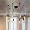 home decorative hotel loft indoor lighting modern LED pendant Rope Ceiling hanging lamp retro vintage drop light chandelier