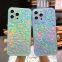 Thermal Blank Mobile Phone Case/Protective Laser Discoloration TPU Diamond Pattern Full Package For Apple 11 12 13 14 Pro Max