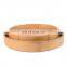 Wholesale Wooden Tableware Hotel Restaurant Tray Decoration Round Tray Walnut Real Wood Serving Tray With Handles