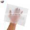 Custom logo pouch frosted plastic clothes ziplock bag with pull finger ring