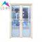 manufacture sale french style  Customized Interior Double Glass Swing Doors Narrow Frame Aluminum Casement Door