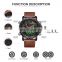 NAVIFORCE 9134 Military Quartz Double Display Custom Logo Watch Leather LED Display Man Wristwatch Business Watch
