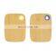 Small organic bamboo wood cutting board set fruit cutting with hole