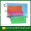 clear pvc gridding zipper document bag