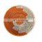 Orange Pattern Seagrass Wall Decoration Woven Piece Of Art Natural Weave Art Decor Placemat Wholesale