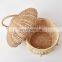 Hot Sale Cute For Kid Mushroom Rattan Basket House with Handle, Wicker Bag Kids Toys Wholesale Supplier