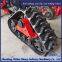 Triangle track chassis for snow operation and anti-skid driving