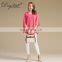Factory Direct 100% Cashmere Pullover Jumper O-Neck Casual Autumn Jumper Computer Knitted Technique Solid Color Half Front