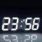 Reloj de pared de mesa LED 3D, temporizador digital, luz de noche, reloj despertador para almacén, oficina y sala de estar, ajustable de 12/24h de brillo