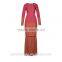 2016 fashion design baju kurung with lace indonesia BJ043