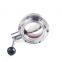 Food Grade Stainless Steel Butterfly Valve Welded Manual Sanitary Welding Powder Butterfly Valve for Milk Tank