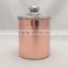 Copper Plated Canister with airtight Lid