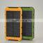 Most popular hardstyle 10000mah solar mobile phone charger in Africa