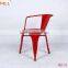 Wholesale cheap steel industrial cafe metal dining chair