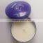 Scented Soybean Wax Candle in Tin Box With Metal Lid