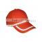orange color safety caps with reflective tape
