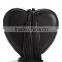 Fashion leather pink clutch bags women heart shaped evening bag