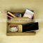 Vintage Hand Made Wood Divided Mail Organizer Box Desk Office,storage box with handles leather storage box tableware storage box