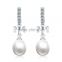 CYW fashion 925 sterling silver imitation pearl drop earrings 925 sterling silver jewellry
