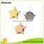 Beautiful design custom star zinc alloy antique silver star metal pin badges