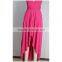 Women Bridesmaid Solid Wrap Convertible Multi Way Long Maxi Dress For Cocktail Gown