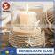 Clear Strong Acid and Alkali Resistant Borosil Round Glass Candle Holder Quality Choice