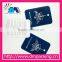 Blue paper jewelry card with logo