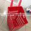 Supermarket Plastic Shopping Baskets With Wheels