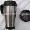 Hot sale double wall car Mug with handle &office mug&Portable mug&plastic mug
