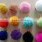 Real fluffy and soft rabbit fur pom poms keyrings