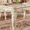 White luxury delicate wooden gilt banquet hall chairs and tables
