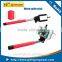 2016 popular selfie stick with Audio cable with shutter button monopod for travelling use