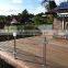 outdoor balustraded stainless steel glass railing post