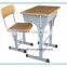 Hot selling school desk and chair, blue Desk And Chair Set, school desk dimension