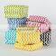 Zigzag Plastic Woven Basket, Set of 3