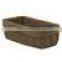 Polypropylene crochet basket taupe color