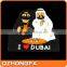 High quality dubai tourist souvenir fridge magnet with various colors