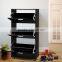 Chinese Manufacture Model Shoe Closet Extensible 3 Layers Shoe Cabinet Metal Folding Shoe Chest