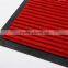 Hot design machine washable PVC bottom double stripped mat