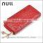 Good quality credit card holder zipper phone case leather travel wallet