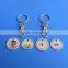 reusable shopping trolley 1 euro coin token holder keyring