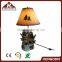 resin craft led table lamp in the shape of deer