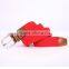 Red Stretch Woven Elastic Waistband lady Belt