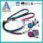 Customized crystal rhinestone lanyard with id badge holder