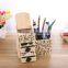 Multifuntion black board wooden mini storage box with pen holder